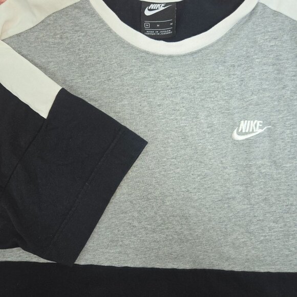 Nike Mens Colorblock T-Shirt Size Medium Gray & Black - Picture 6 of 8